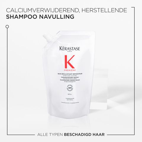 Kérastase - Première Bain Décalcifiant Shampoo 500 ml + Refill Shampoo 500 ml - Voordeelset voor Beschadigd Haar