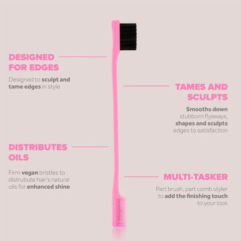 Lee Stafford - For The Love Of Curls - 3 in 1 Edge Brush & Comb