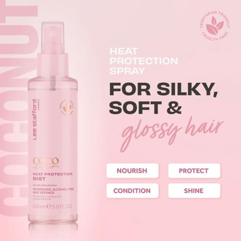 Lee Stafford - Coco Loco - Coconut Heat Protection Mist - Hydraterende Hittebescherming - 150 ml