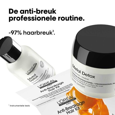 L’Oréal Professionnel - Metal Detox Anti-haarbreuk Discovery Duo Set voor beschadigd en breekbaar haar - 100 ml & 75 ml
