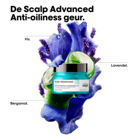 L'Oréal Professionnel - Scalp Advanced - Anti-Oiliness - 2-in-1 haarklei voor vet haar - 250 ml
