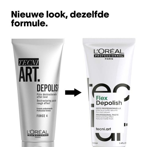 L'Oréal Professionnel - Tecni.ART Flex Depolish Wax - Voor warrige looks met een matte finish - 100 ml