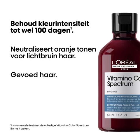 L’Oréal Professionnel - Vitamino Color Spectrum Blauwe Shampoo Neutraliseert Oranje Ondertonen - 300 ml