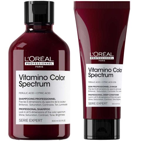 L'Oréal Professionnel - Vitamino Color Spectrum Shampoo + Conditioner - Voordeelset voor Gekleurd Haar