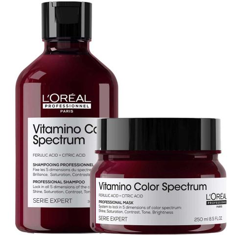 L'Oréal Professionnel - Vitamino Color Spectrum Shampoo + Masker - Voordeelset voor Gekleurd Haar