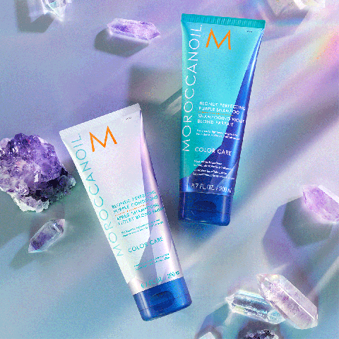 Moroccanoil - Blonde Perfecting Purple Shampoo - Zilvershampoo voor blond of grijs haar