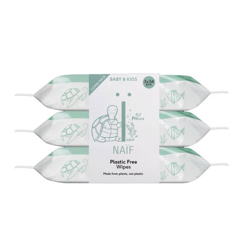 Naïf - Plastic Free Wipes voor baby & kids