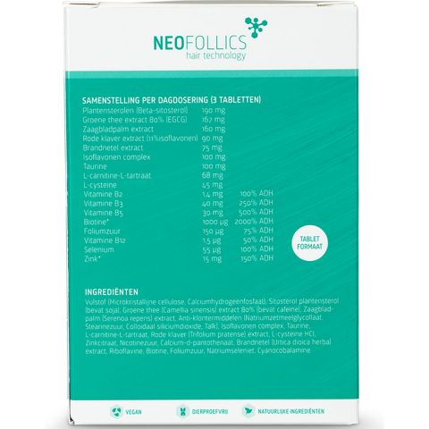 Neofollics - Hair Growth Supporting Tablets - 100 Stuks