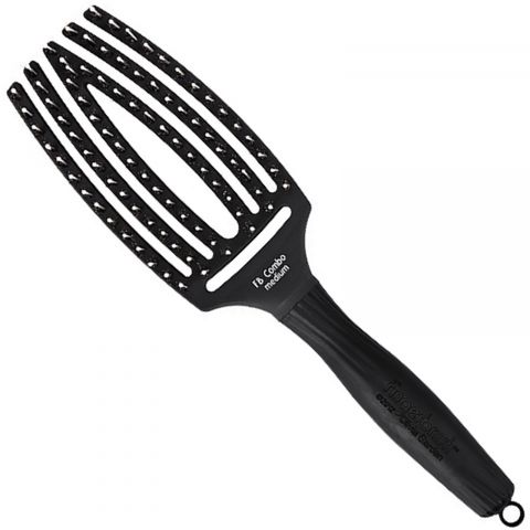 Olivia Garden - FingerBrush Combo Medium - Zwart