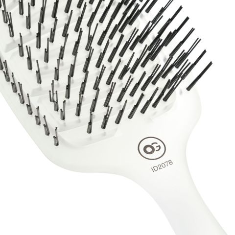 Olivia Garden - Care Flex - Fijn Haar - Haarborstel - Ice White