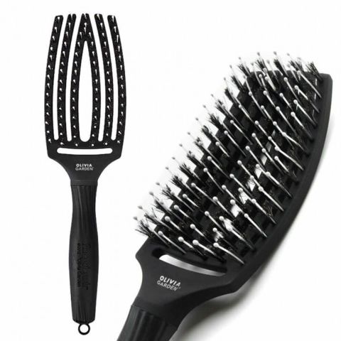 Olivia Garden - FingerBrush Combo Medium - Zwart