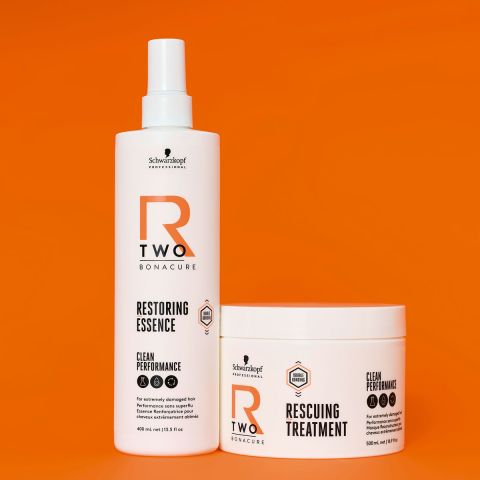 Schwarzkopf - R-TWO - Restoring Essence & Rescuing Treatment 200 ml - Voordeelset