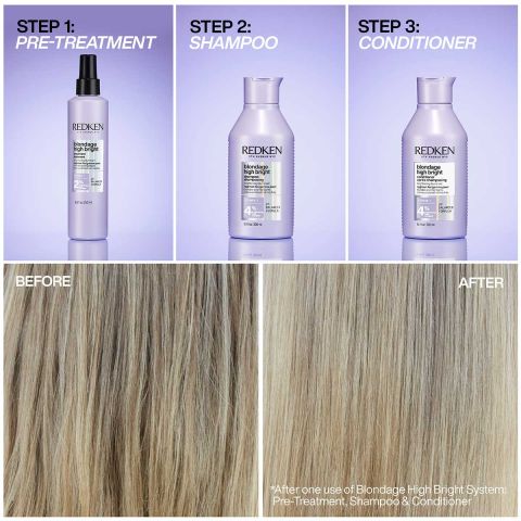 Redken - Blondage High Bright Shampoo voor Blond Haar -  300 ml 