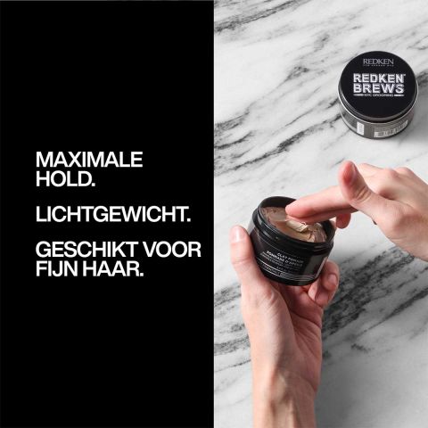 Redken - Brews Clay Pomade Matte Clay Paste voor Mannen - 100 ml