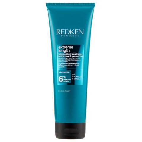 Redken - Extreme Length Triple Action Treatment Mask - Masker voor beschadigd haar - 250ml