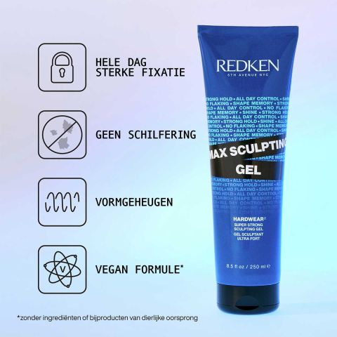 Redken - Max Sculpting Gel - met sterke hold - 250 ml