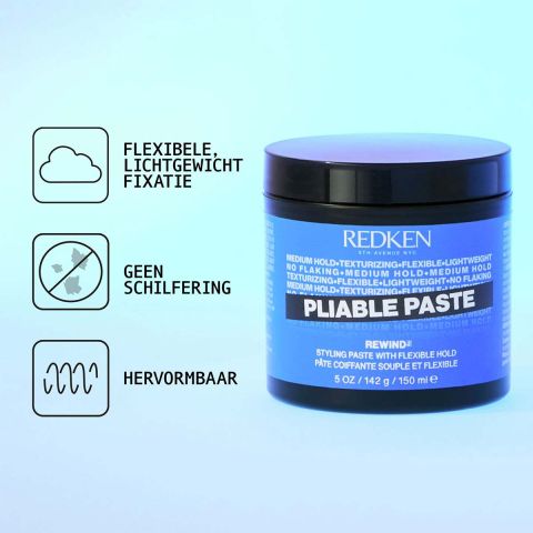 Redken - Styling Texture  - Pliable Paste Rewind - 150 ml