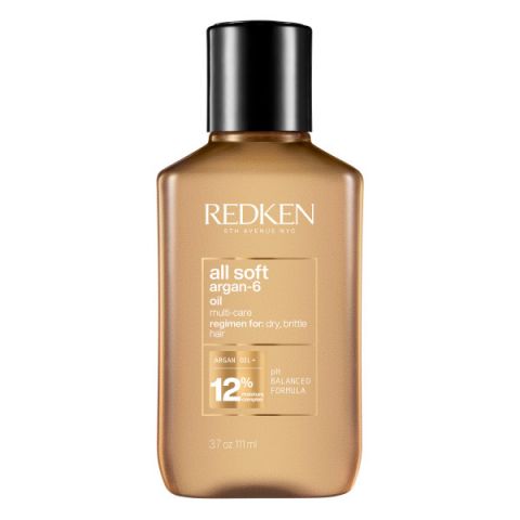 Redken - All Soft Argan Oil Hydraterende & Voedende Arganolie voor Droog Haar - 111 ml