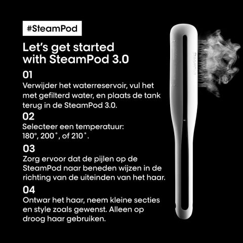 L'Oréal Professionnel - Steampod 3.0 - Stoomstijltang 