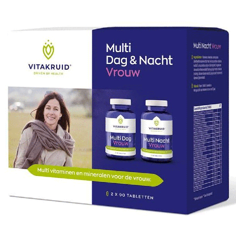 Vitakruid - Multi Dag/Nacht Vrouw - 180 Tabletten