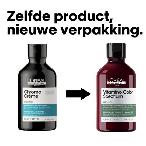L’Oréal Professionnel - Vitamino Color Spectrum Groene Shampoo Neutraliseert Rode Ondertonen - 300 ml