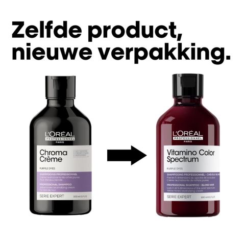 L’Oréal Professionnel - Vitamino Color Spectrum Paarse Shampoo Neutraliseert Gele Ondertonen - 300 ml