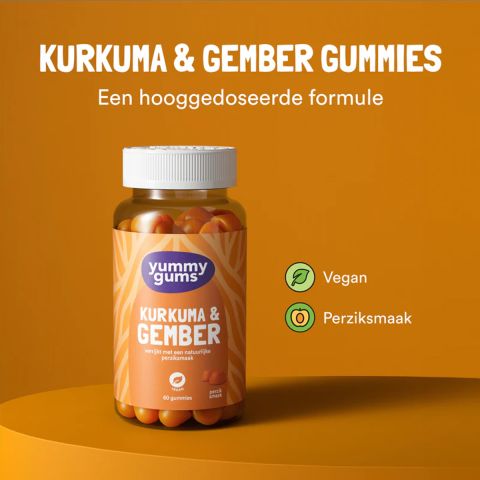 Yummygums -  Kurkuma & Gember - 60 Gummies