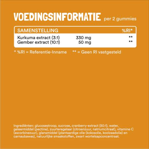 Yummygums -  Kurkuma & Gember - 60 Gummies