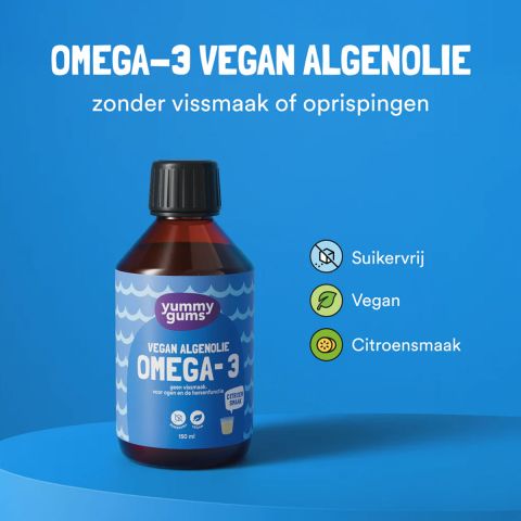 Yummygums - Vloeibaar Omega-3 Algenolie - 150 ml