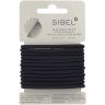 Sibel - Thick Elastic Hair Bands - Black - 12 Stuks