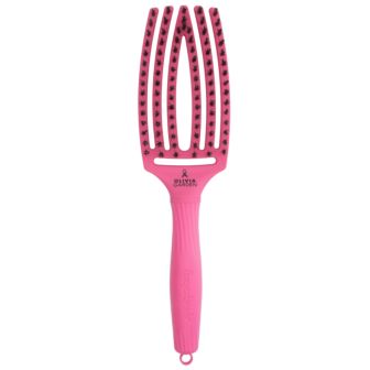 Olivia Garden FingerBrush Boar & Nylon Pink Ink