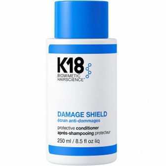 K18 Damage Shield Conditioner witte fles met blauwe dop, pakshot