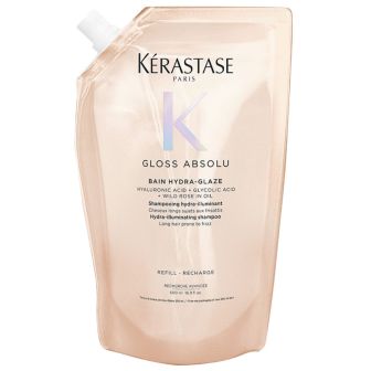 Kérastase Gloss Absolu Bain Hydra Glaze Refill Shampoo voor Lang en Pluizig Haar 500 ml
