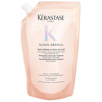 Kérastase Gloss Absolu Bain Riche Crème Hydra Glaze Refill Shampoo voor Dik en Pluizig Haar 500 ml