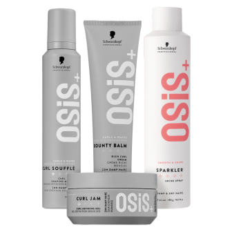 Schwarzkopf - OSiS+ - Type 4B-C Kroes haar - Set voor strakke krullen