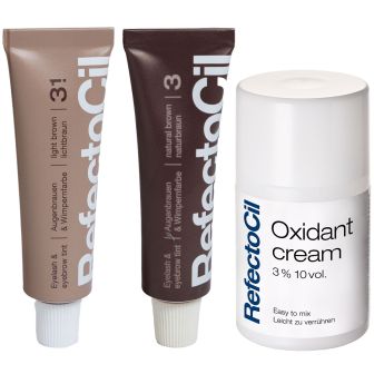 RefectoCil Bruin en Lichtbruin met Oxidant Voordeelset
