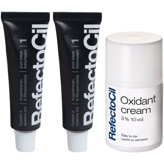 RefectoCil Zwart 2 stuks met Oxidant Voordeelset