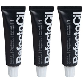 RefectoCil Zwart 3 stuks Voordeelset