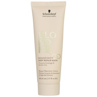 Schwarzkopf Blond Me Bondfinity Deep Mask 50 ml verpakking op witte achtergrond