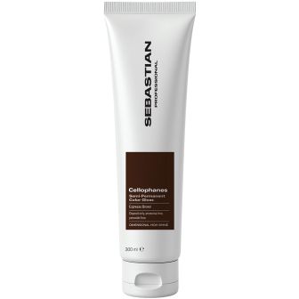 Sebastian Cellophanes Espresso Brown witte tube met bruin etiket, staand pakshot