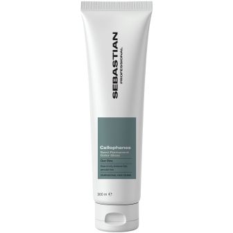 Sebastian Professional Cellophanes Clear witte tube met blauwgroen etiket, pakshot