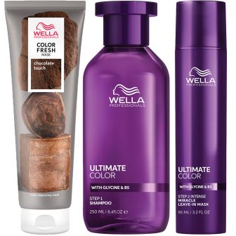 Wella Professionals Color Fresh Mask Chocolate Touch & Ultimate Color Voordeelset