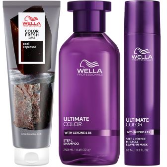 Wella Professionals Color Fresh Mask Cool Espresso & Ultimate Color Voordeelset
