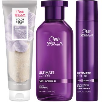 Wella Professionals Color Fresh Mask Pearl Blonde & Ultimate Color Voordeelset