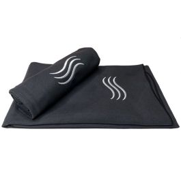 Orighty Zwarte salonhanddoek, pak van 12 (niet bleken, 40 x 60 cm) superzachte en absorberende microvezelhanddoeken voor salon, hand, sportschool, bad, spa en haarverzorging voor thuis