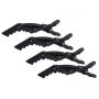 Framar - Gator Grips Haarclips - Zwart 4 st