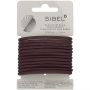 Sibel - Thick Elastic Hair Bands - Brown - 12 Stuks