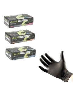 Sibel - Nitril Wegwerphandschoenen Poedervrij Zwart - 100 Stuks