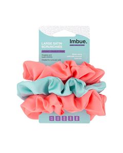 Imbue large satin scrunchies