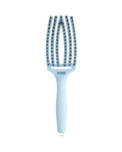 Olivia Garden FingerBrush Boar&Nylon Pastel Blue New